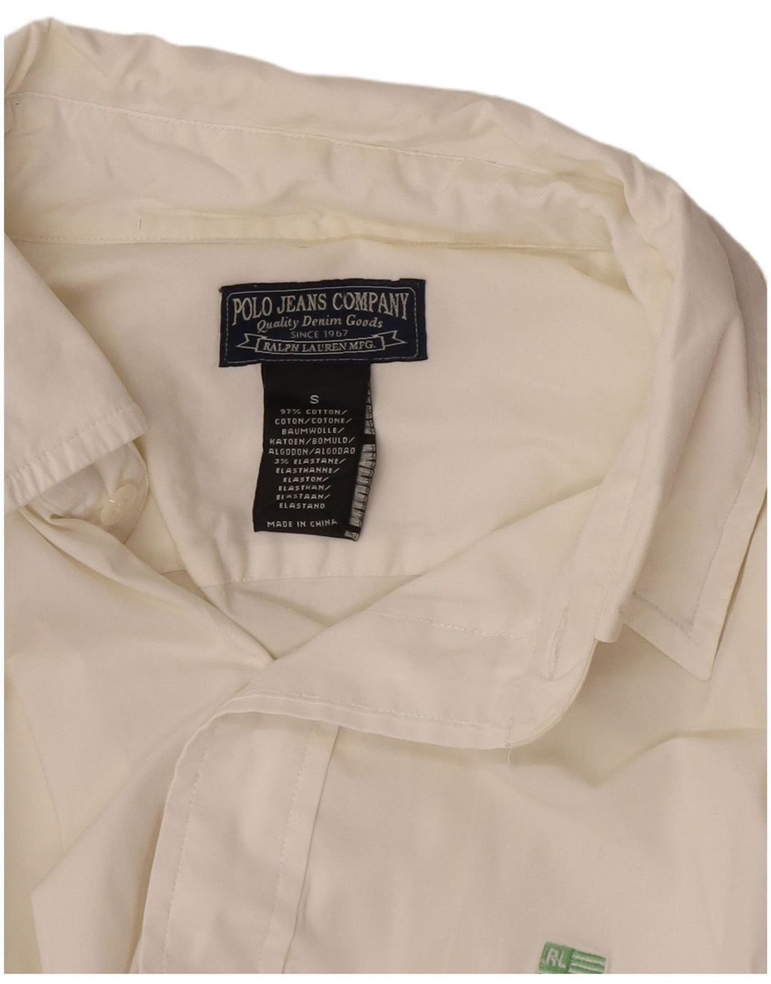 Ralph Lauren muška košulja Mala bijela pamučna