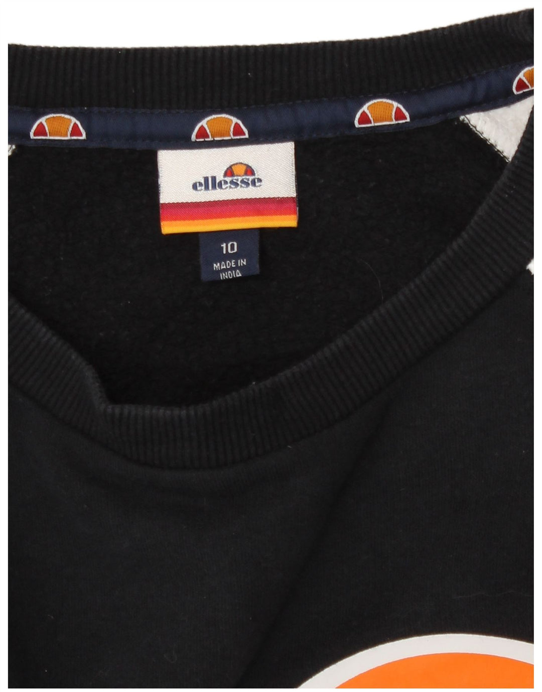 Ellesse Ženski džemper s grafičkim motivima UK 10 Small Black Colourblock