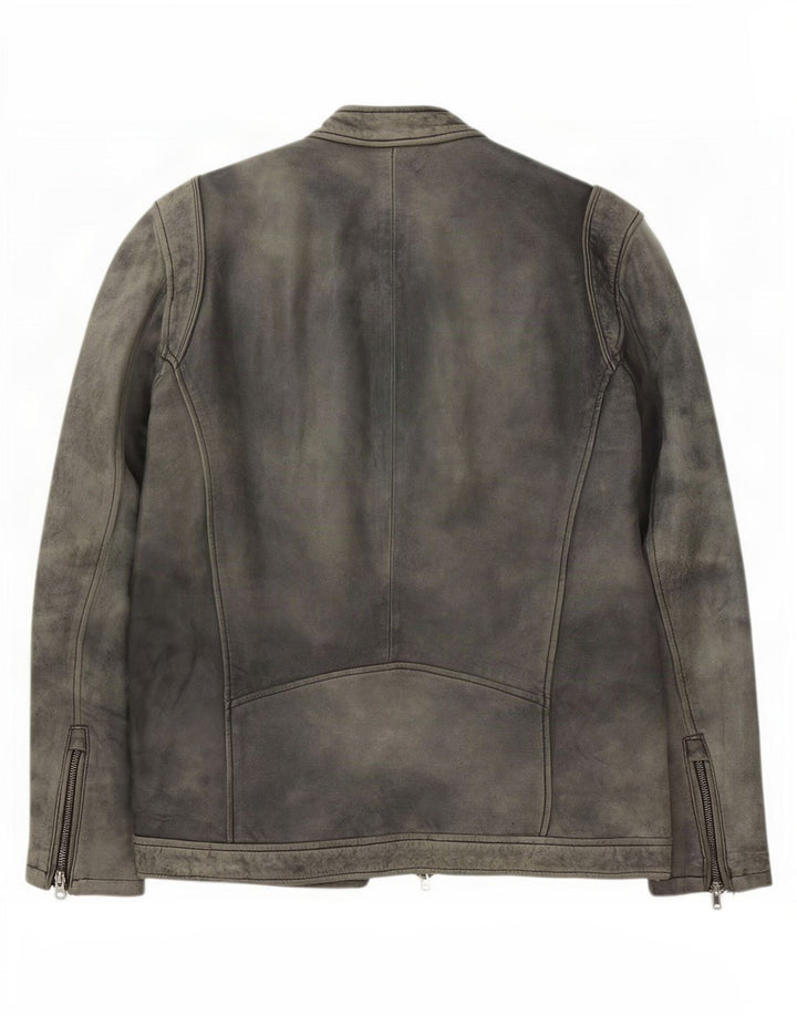 PEPE Jeans muška kožna jakna UK 44 2XL siva