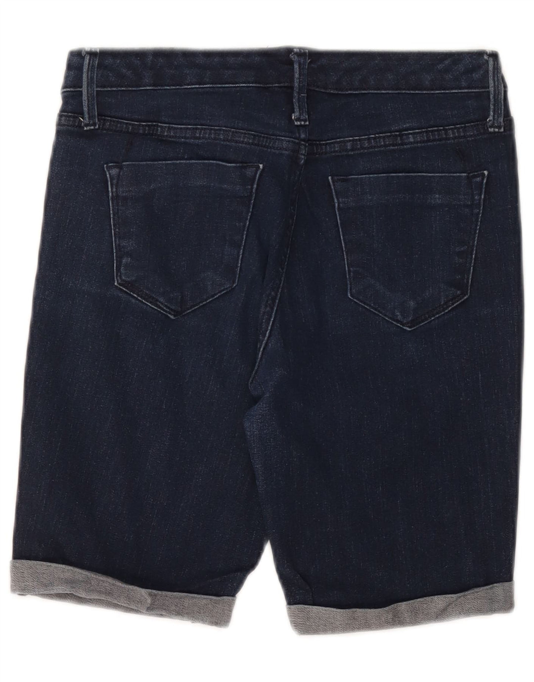 MOSSIMO Ženske bermuda traper kratke hlače srednjeg rasta US 2 XS W26 tamnoplavi pamuk