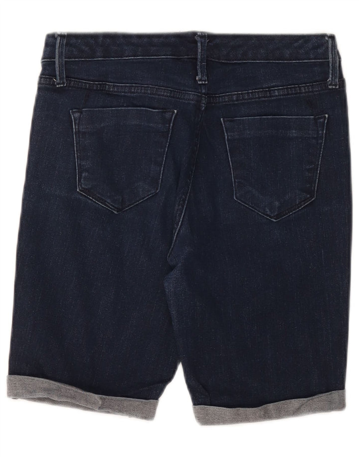 MOSSIMO Ženske bermuda traper kratke hlače srednjeg rasta US 2 XS W26 tamnoplavi pamuk