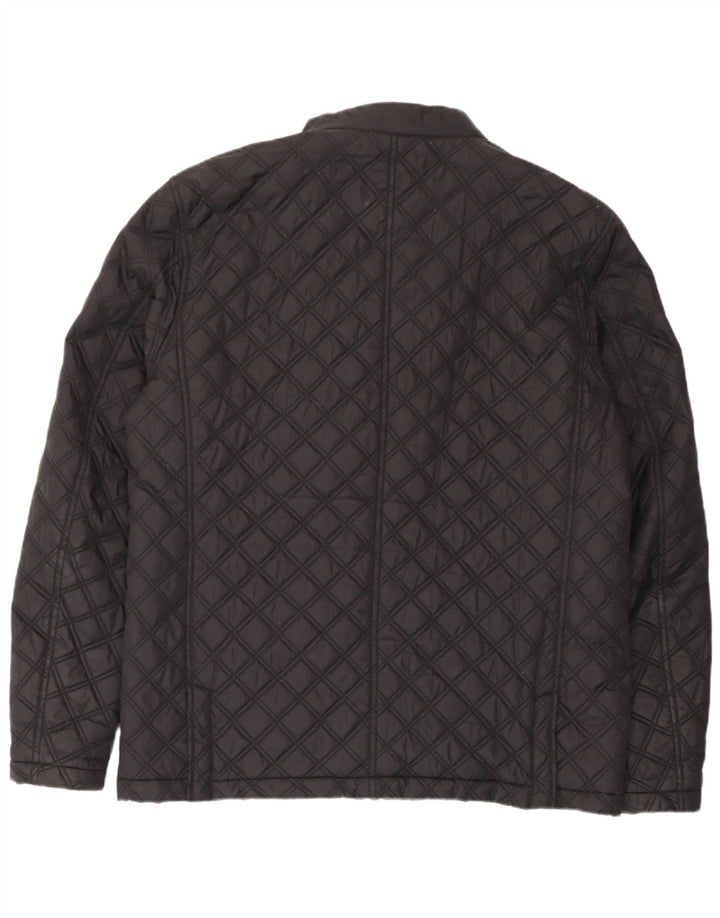 Superdry muška prošivena jakna UK 44 2XL crni najlon