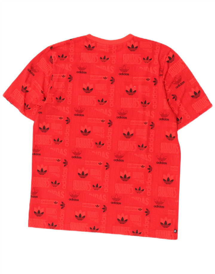 Adidas muška majica kratkih rukava Regular Graphic, srednji crveni poliester