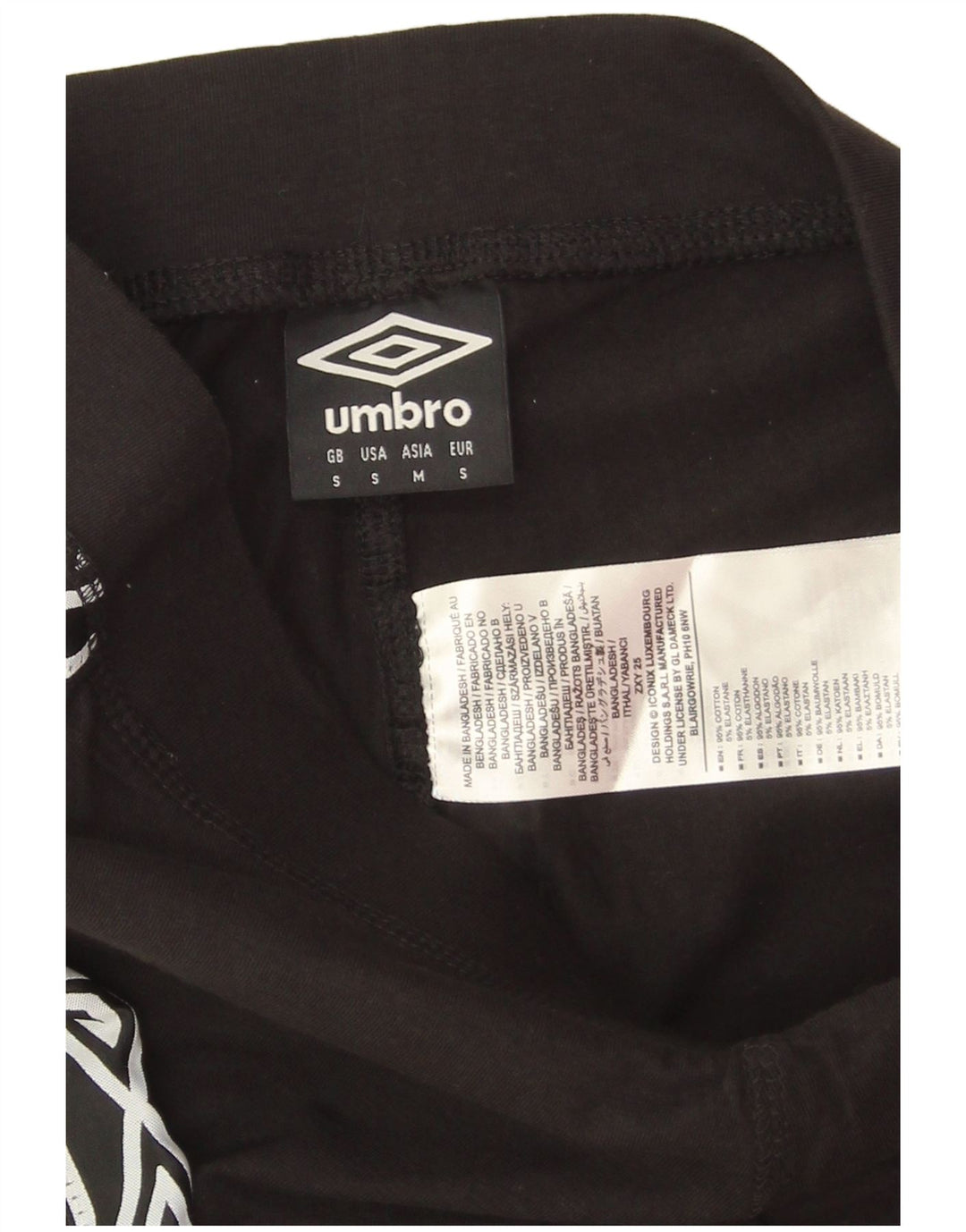 Umbro ženske grafičke tajice UK 10 male crne pamučne