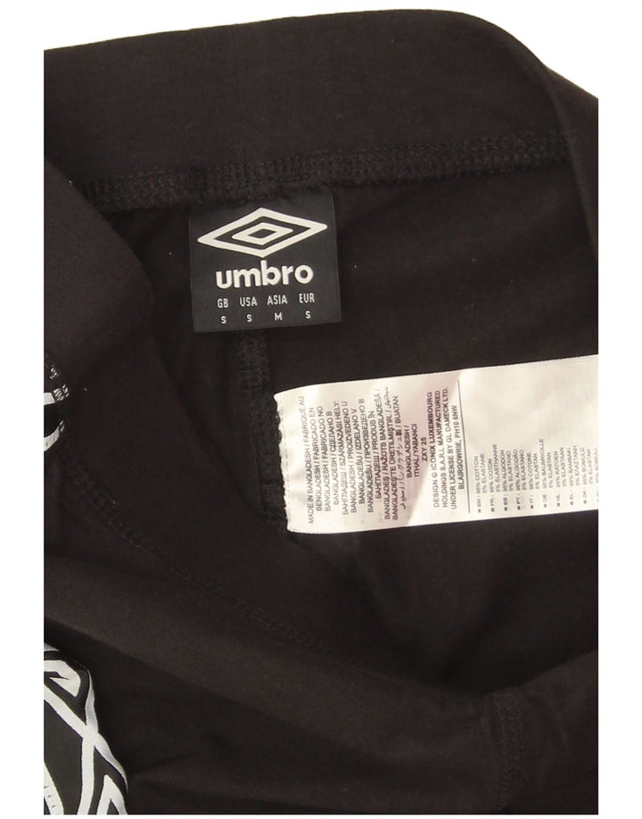 Umbro ženske grafičke tajice UK 10 male crne pamučne