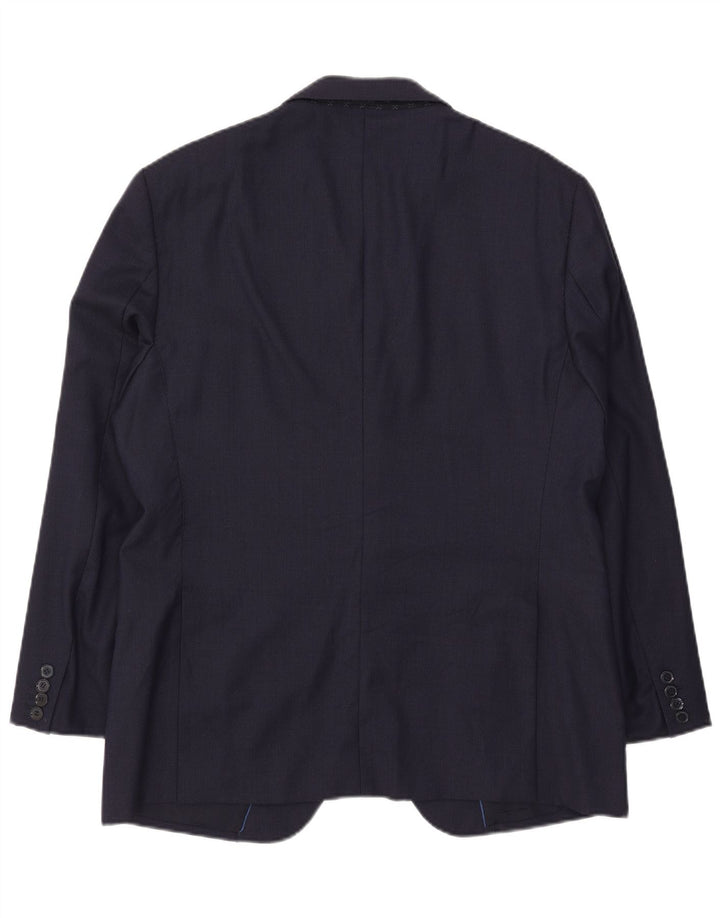 Massimo Dutti muška jakna s 2 gumba EU 54 XL tamnoplava vuna