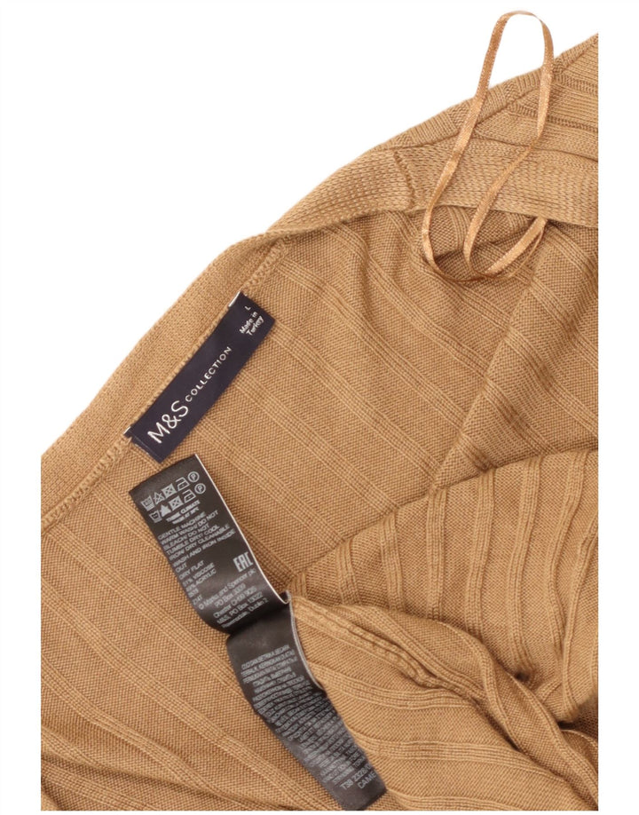 Marks & Spencer ženski dugi kardigan pulover UK 16 Large Brown