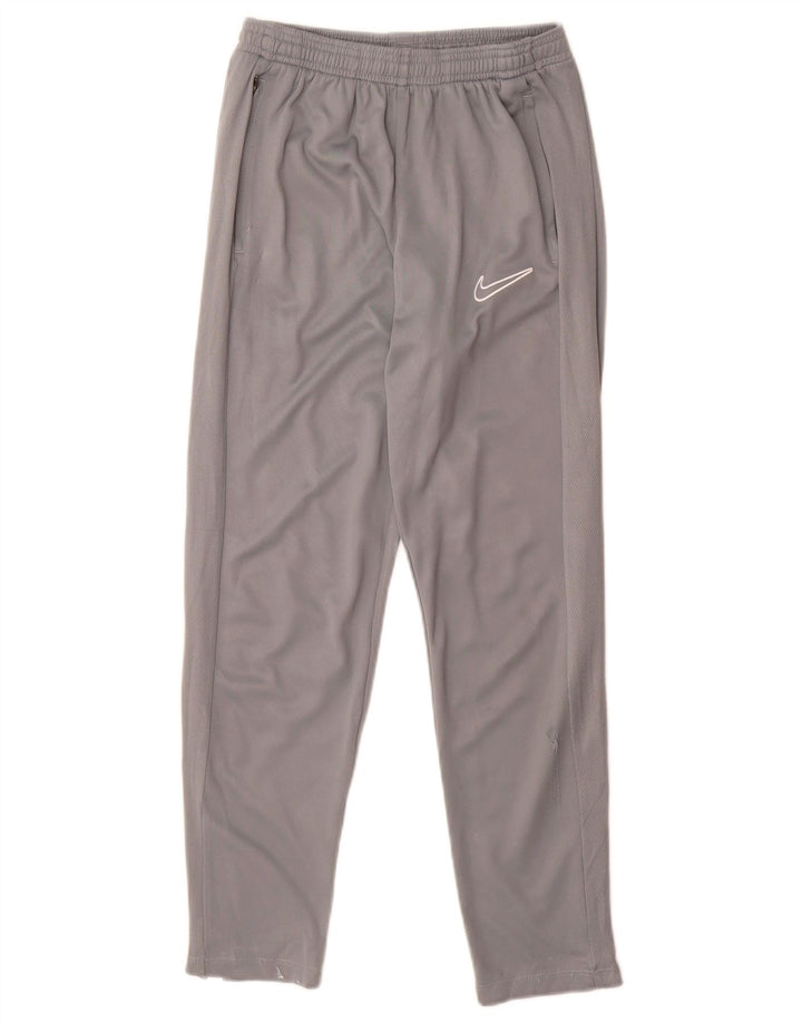 Nike Boys Dri Fit Hlače za trenirku 12-13 godina, velike sive poliesterske hlače