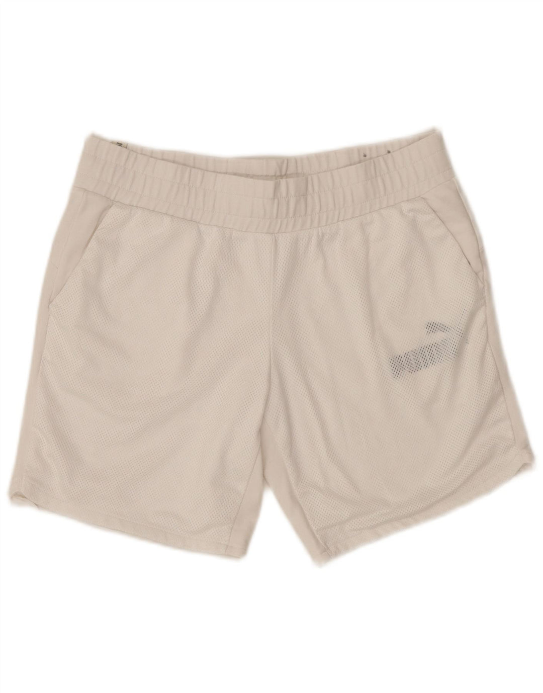 PUMA Ženske kratke sportske hlače s grafičkim motivima UK 14 Veliki bijeli pamuk