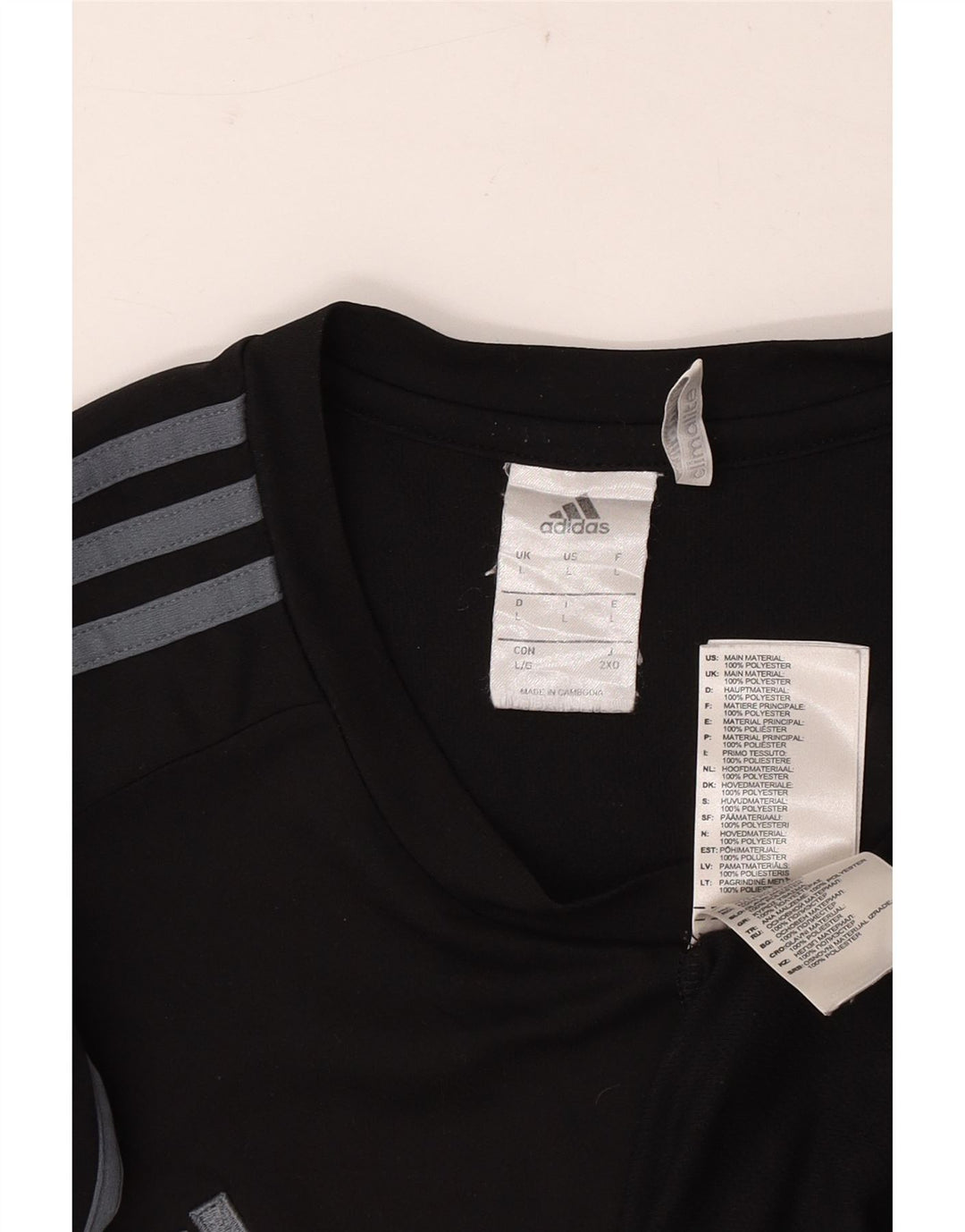 Adidas muška majica Climalite Top veliki crni poliester u boji