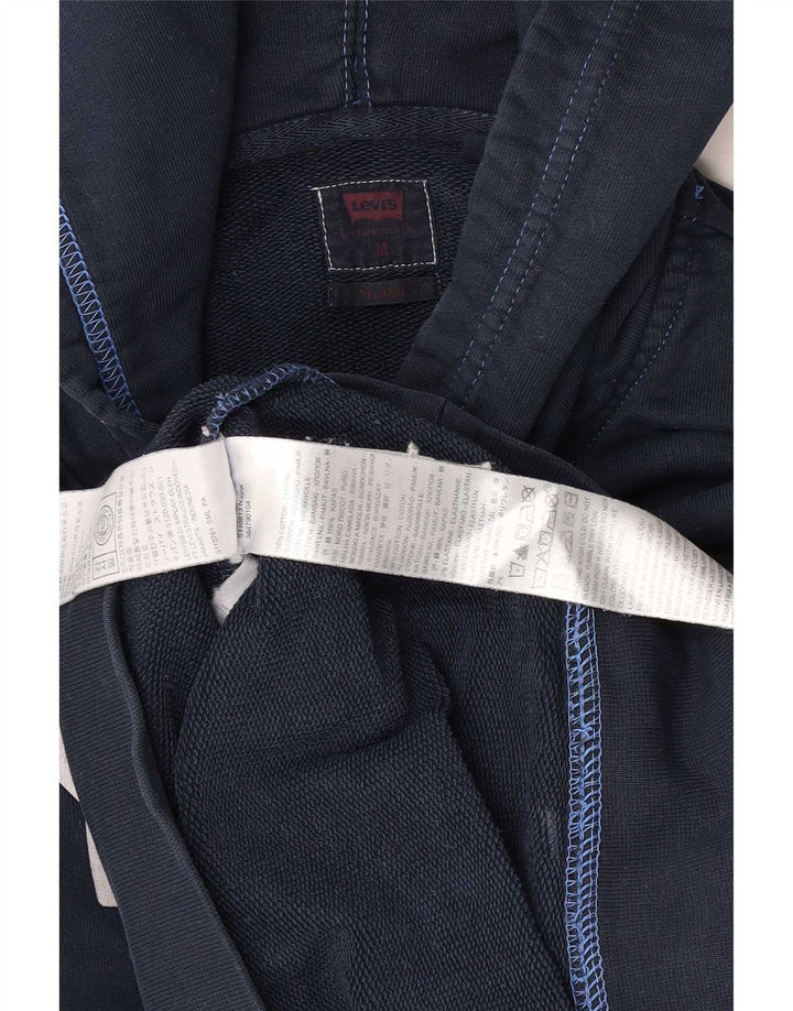 Levi's muška majica s kapuljačom s kapuljačom Srednje tamnoplavi pamuk