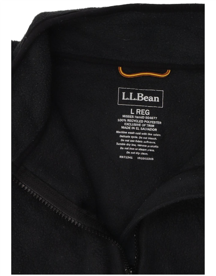 L.L.BEAN ženska jakna od flisa UK 16 veliki crni poliester