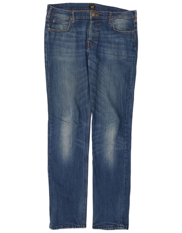 Lee Mens Powell Slim Jeans W36 L36 Plavi pamuk