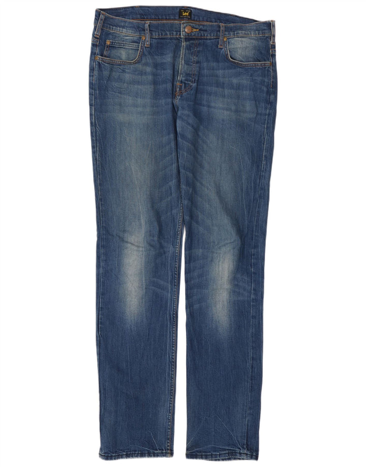Lee Mens Powell Slim Jeans W36 L36 Plavi pamuk