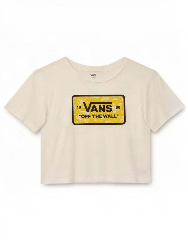 Vans ženska majica kratkih rukava s kratkim crtama, mala bijela