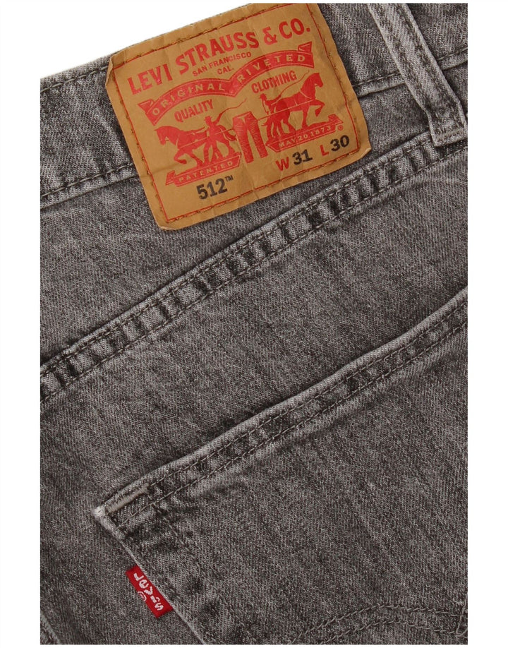 LEVI'S muške 512 uske sužene traperice W31 L30 sive
