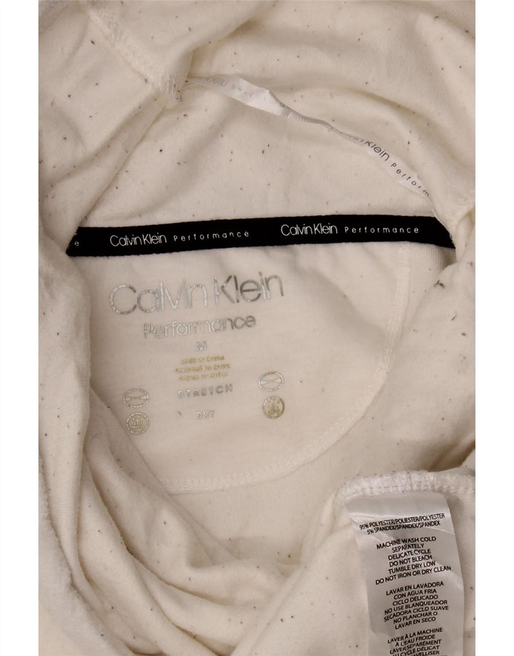 Calvin Klein ženski džemper s rol izrezom UK 14 Srednje bijela