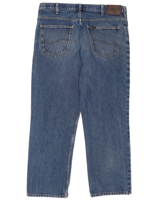 Lee Mens Brooklyn Comfort Straight Jeans W38 L30 Plavi pamuk