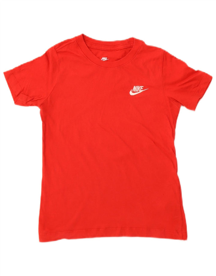 Nike Boys T-Shirt Top 7-8 Years XS Crveni pamuk