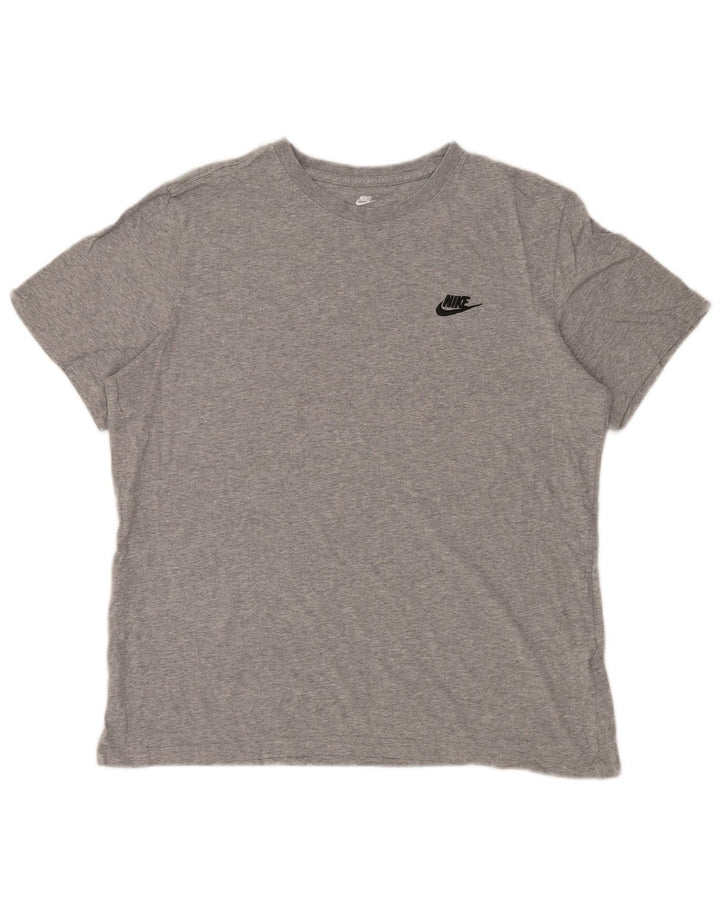 NIKE Muška majica kratkih rukava Velika siva pamučna majica