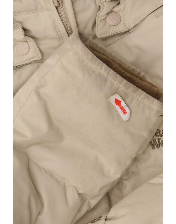 Jack Wolfskin ženska podstavljena jakna s kapuljačom UK 10 Mala bež poliamid