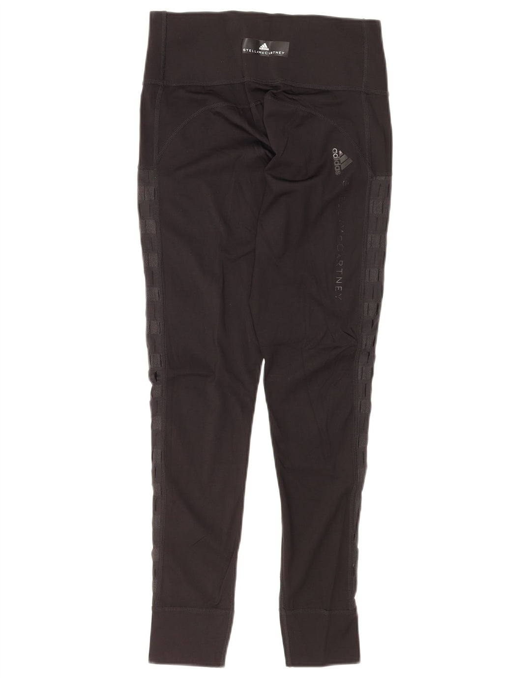 ADIDAS Ženske Stella McCartney grafičke tajice UK 8 Male crne pruge