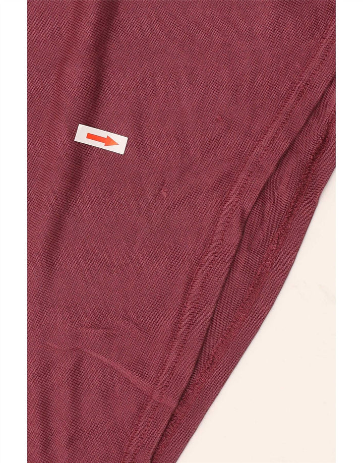 Zara muška polo majica Large Burgundy Lyocell