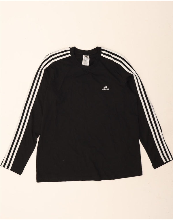 Adidas ženska majica dugih rukava UK 20/22 XL crni pamuk