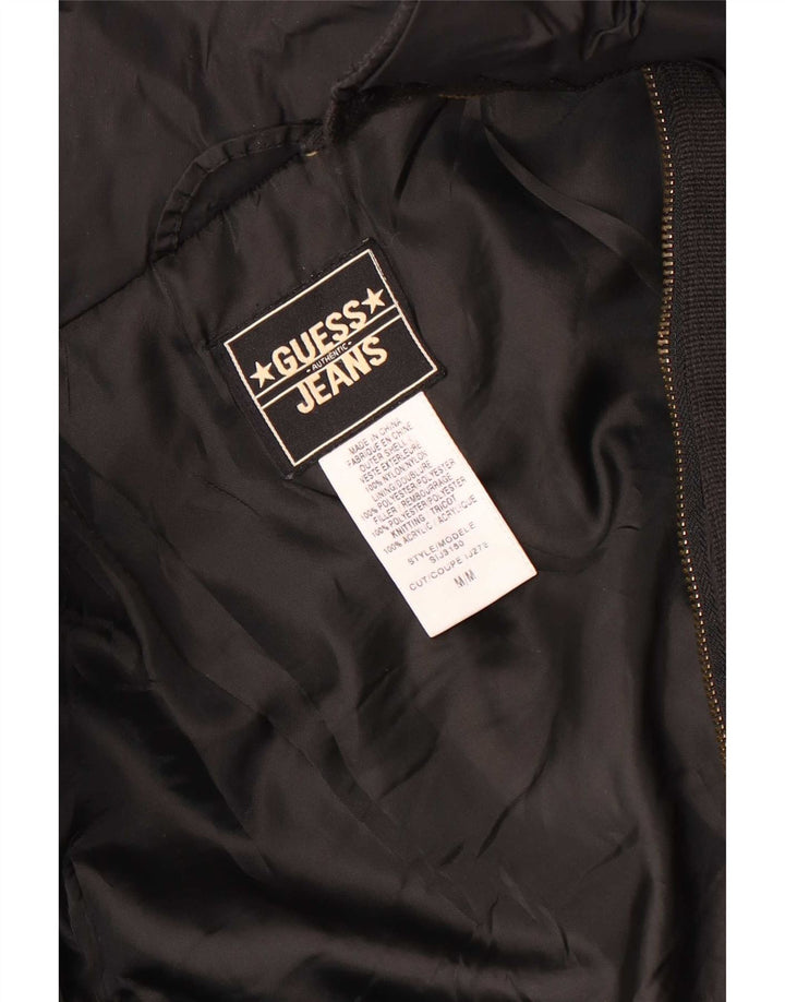 Guess ženska jakna parka s kapuljačom UK 14 Srednje crni najlon