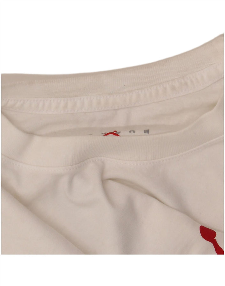 JORDAN Muška majica kratkih rukava s grafičkim motivima Mala bijela pamučna majica