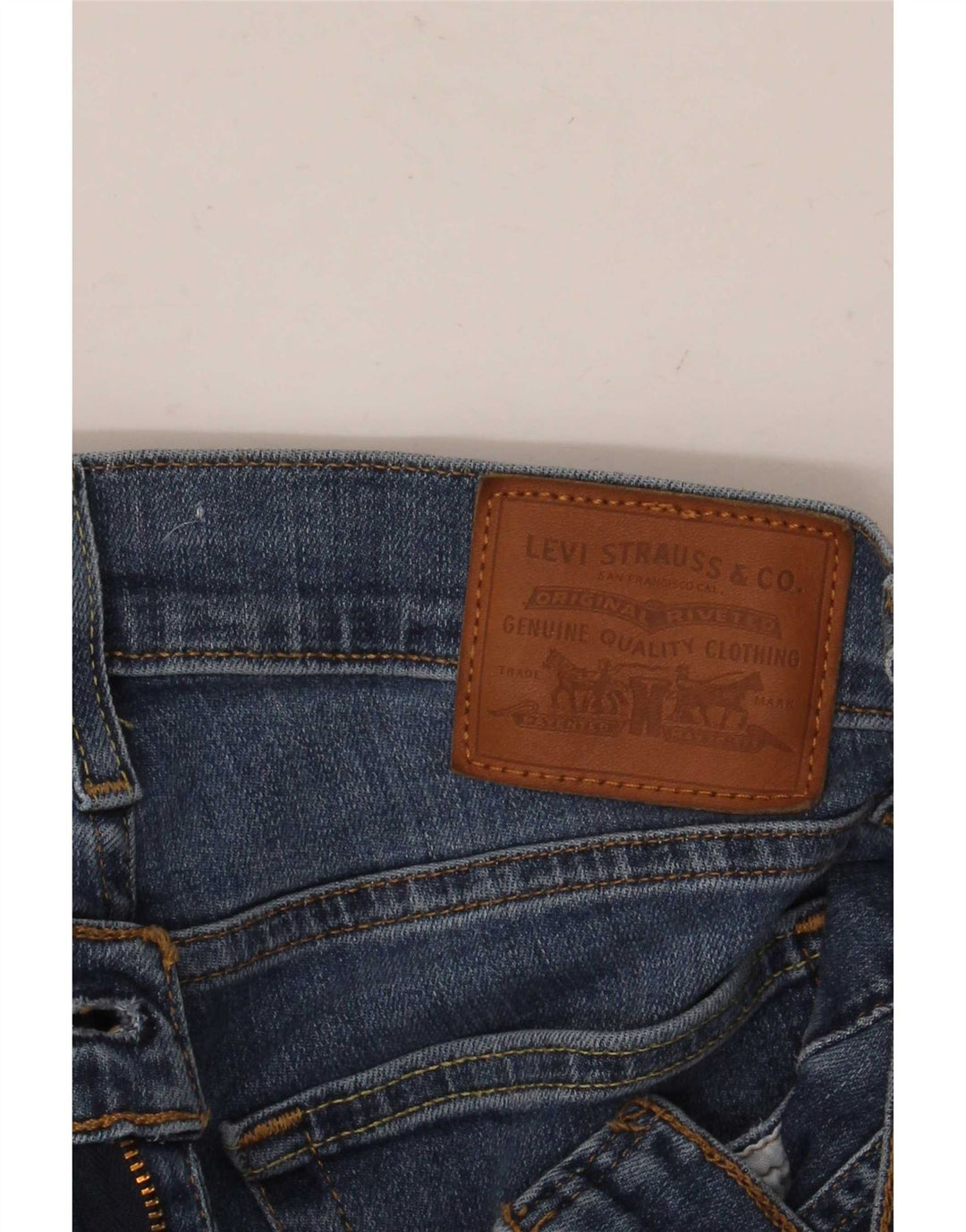Levi's ženske uske traperice s oštećenim izgledom W26 L32 plave
