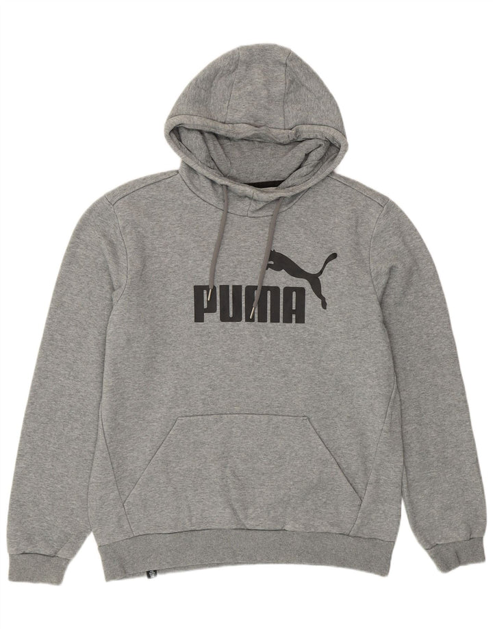 Puma muška majica s kapuljačom s kapuljačom, srednje sivi flekasti pamuk