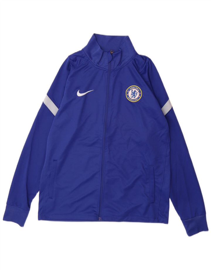 Nike Mens Chelsea FC Gornja jakna trenirke Medium Blue Colourblock Poliester