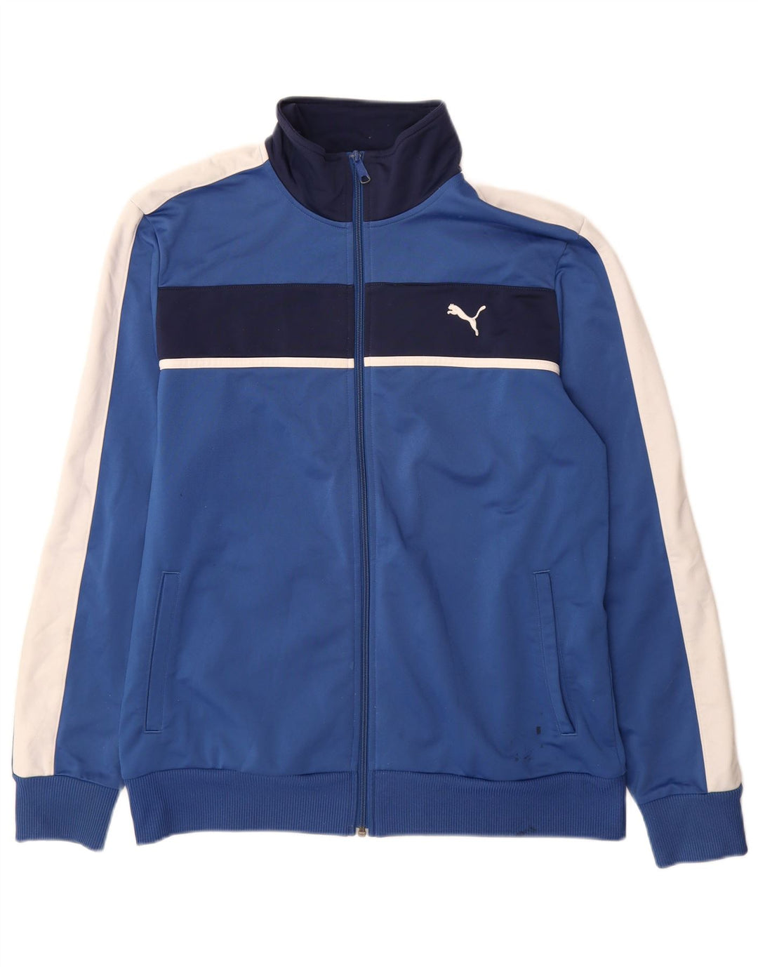 Puma muška gornja jakna trenirke Large Blue Colourblock poliester