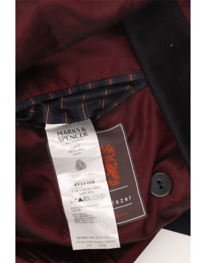 Marks & Spencer muška jakna s dvostrukim kopčanjem UK 42 velika tamnoplava