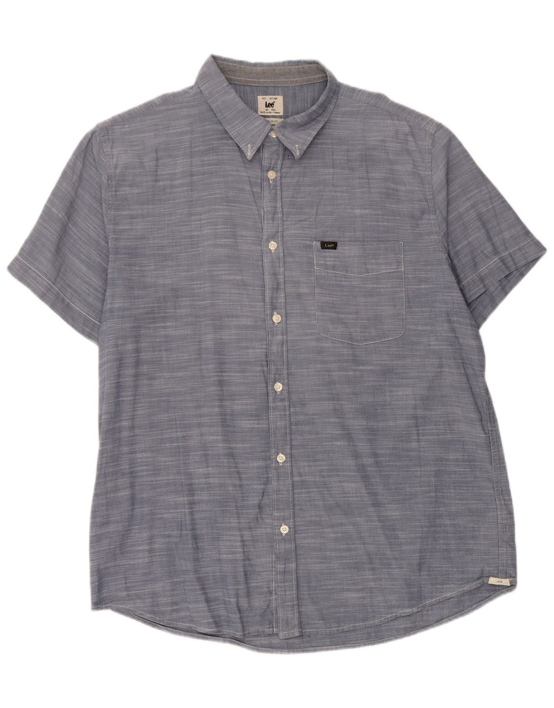 LEE Muška majica kratkih rukava standardnog kroja 2XL, plavi pamuk