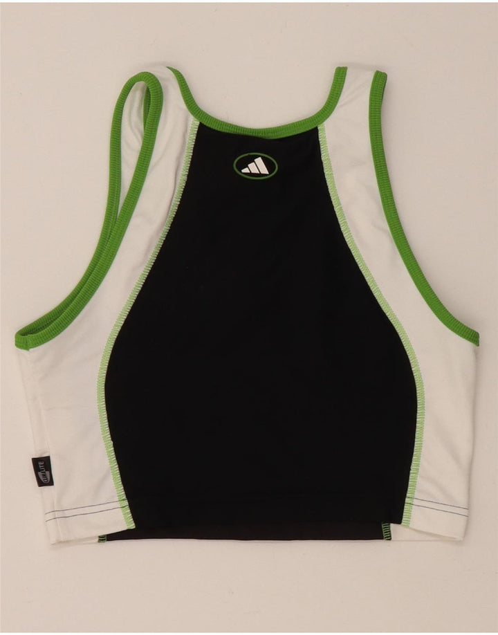 ADIDAS ženski sportski grudnjak Climalite Top UK 16 Large Black Colourblock