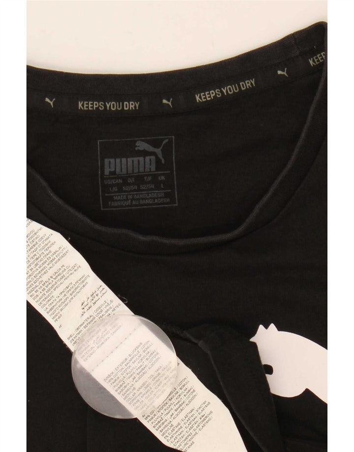 Puma muški grafički prsluk veliki crni pamuk