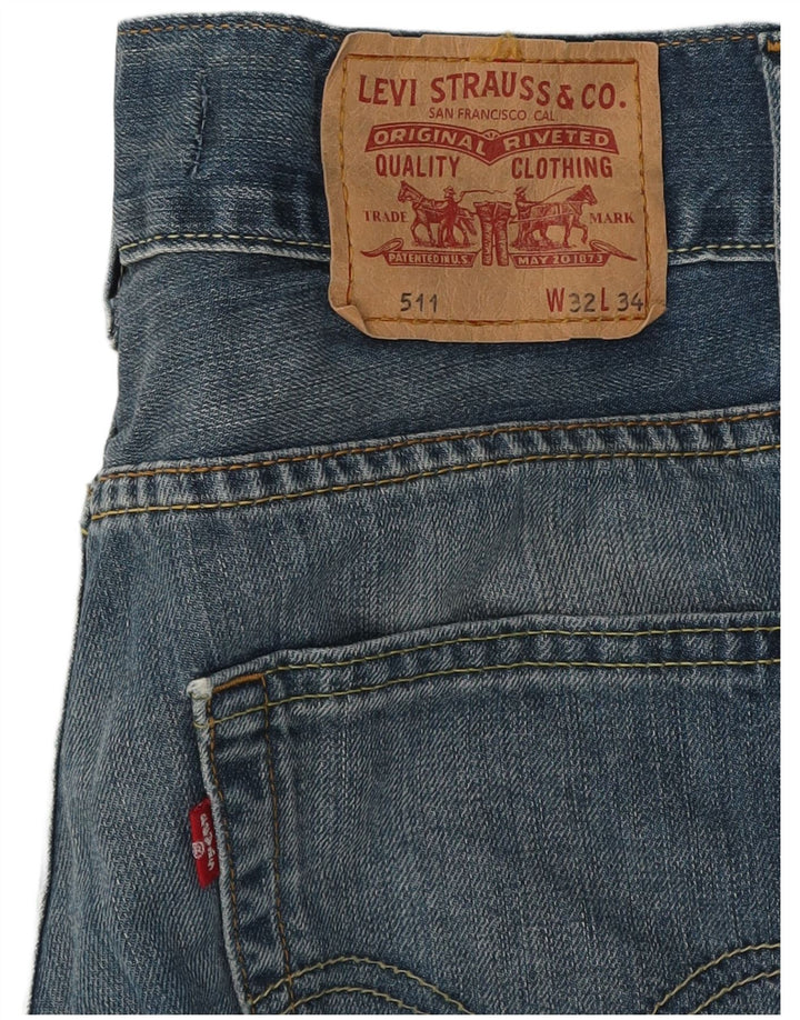 Levi's ženske 511 uske traperice W32 L34 plavi pamuk