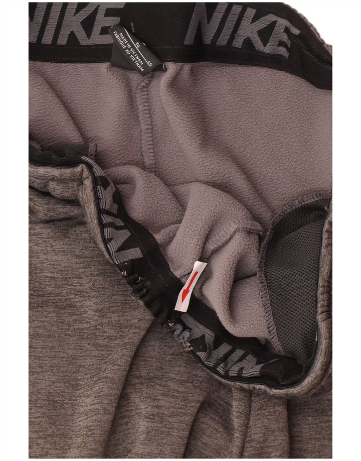 Nike Dri Fit Trenirka Hlače Joggers XL sivi flekasti poliester