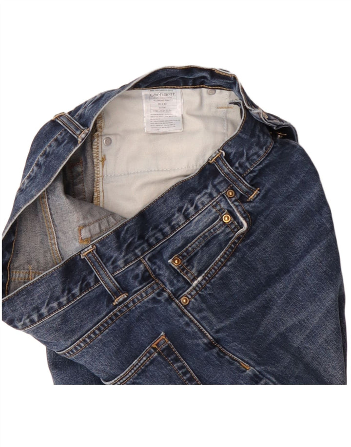 Carhartt Mens Klondike Straight Jeans W30 L32 Plavi pamuk