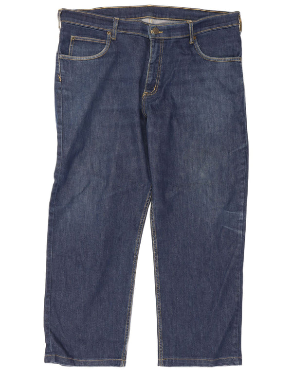 Lee Mens Brooklyn Straight Jeans W40 L27 Plavi pamuk