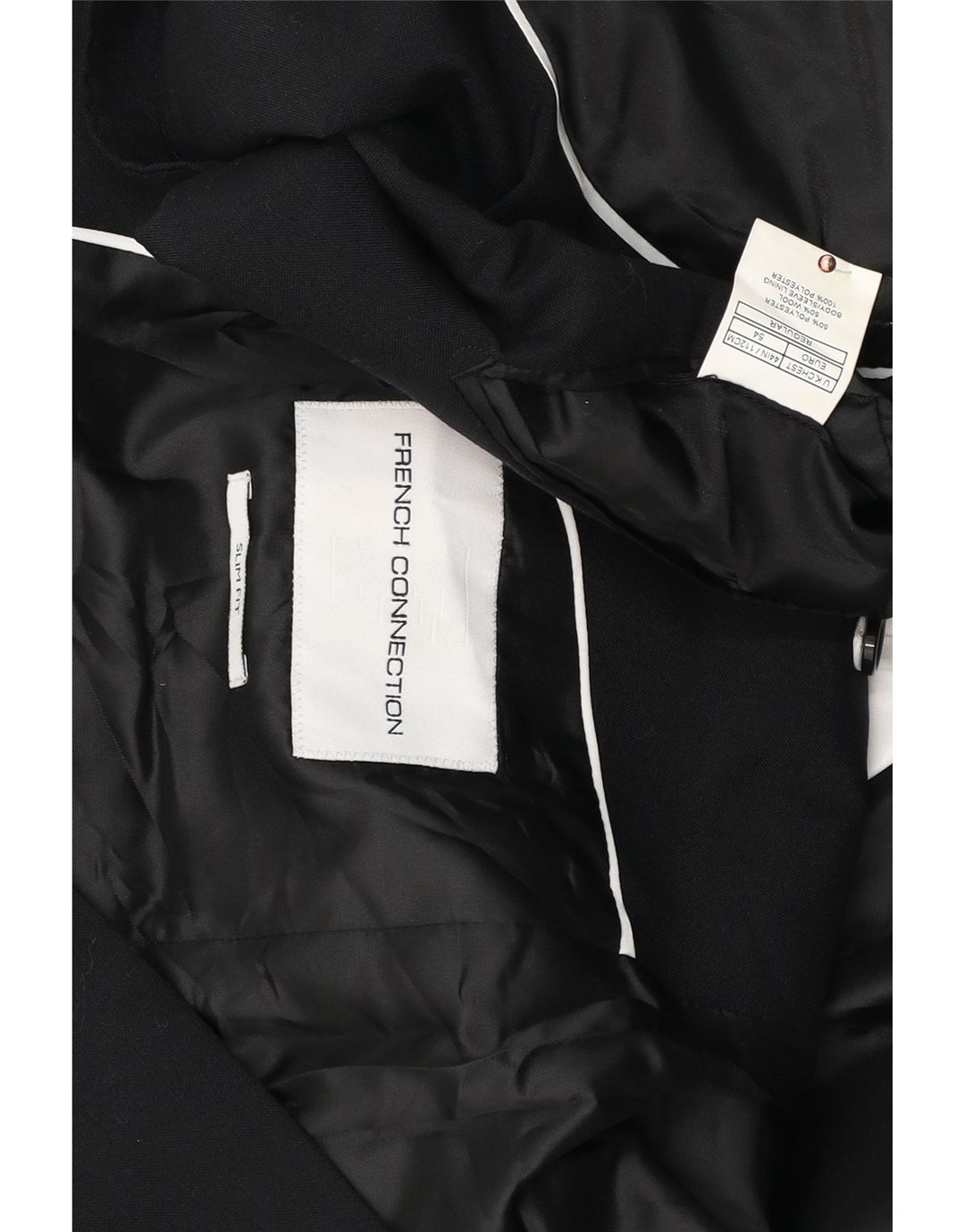 French Connection muška uska jakna sa 2 gumba UK 44 2XL tamnoplava