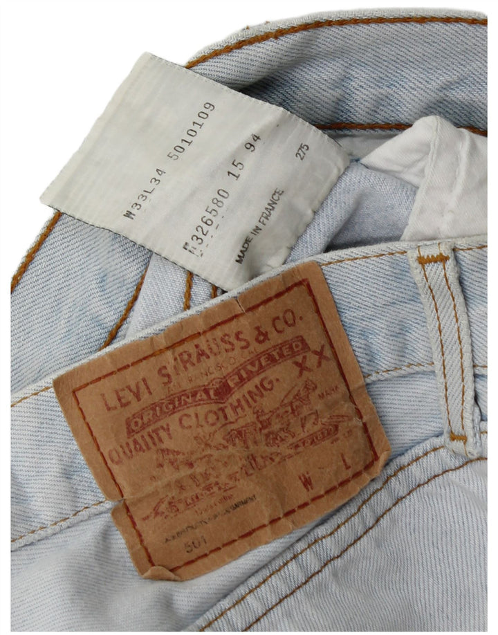 Levi's muške 501 ravne traperice W33 L30 plavi pamuk