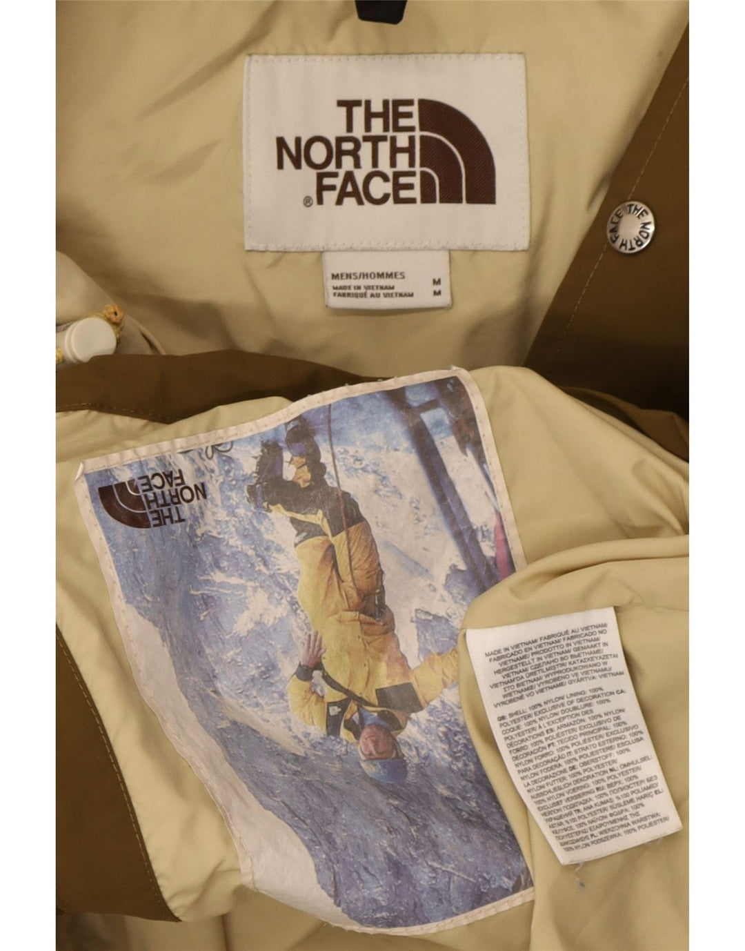 The North Face muška skijaška jakna s kapuljačom UK 38, srednji kaki najlon