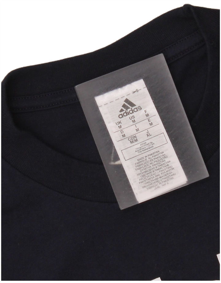 Adidas muška majica s grafičkim motivima srednje tamnoplavi pamuk