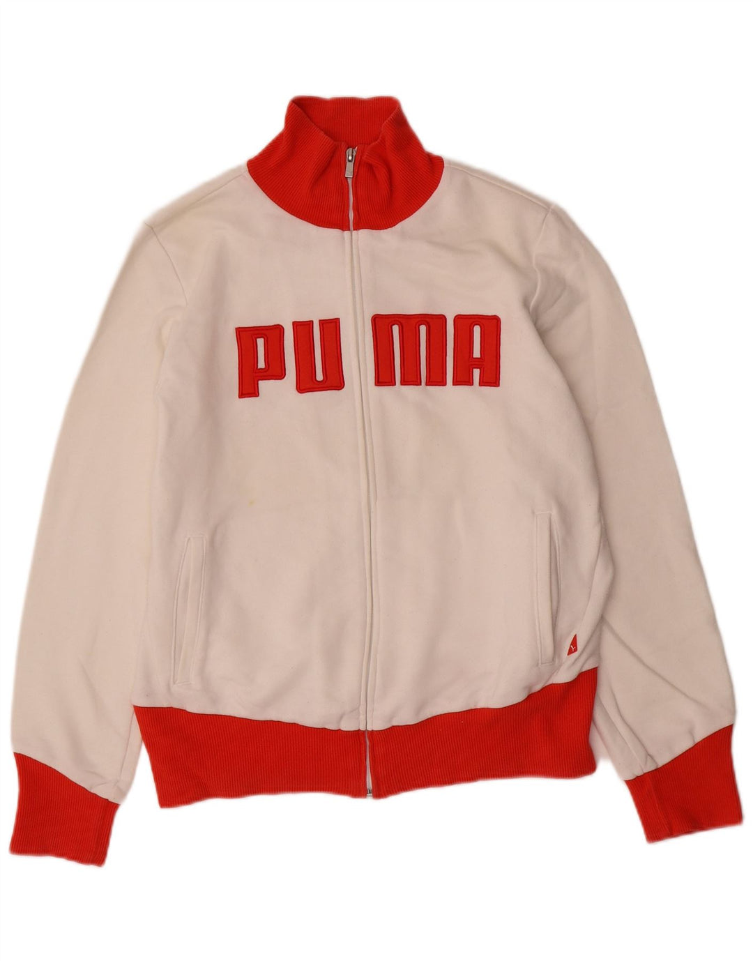 PUMA ženska gornja jakna trenirke s grafičkim motivima UK 16 Large White Colourblock