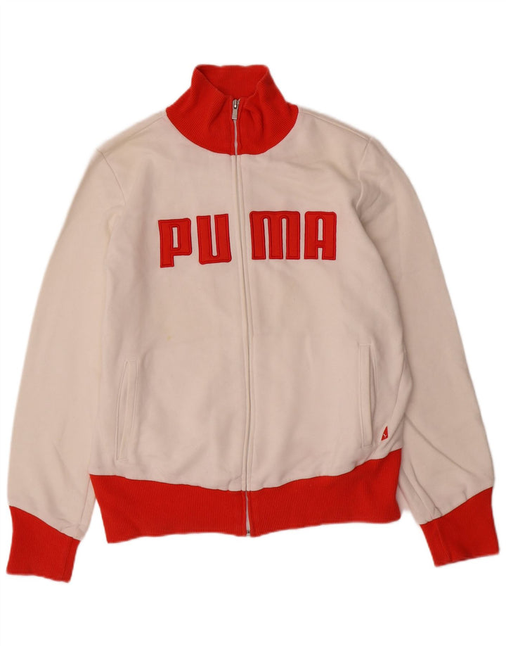 PUMA ženska gornja jakna trenirke s grafičkim motivima UK 16 Large White Colourblock