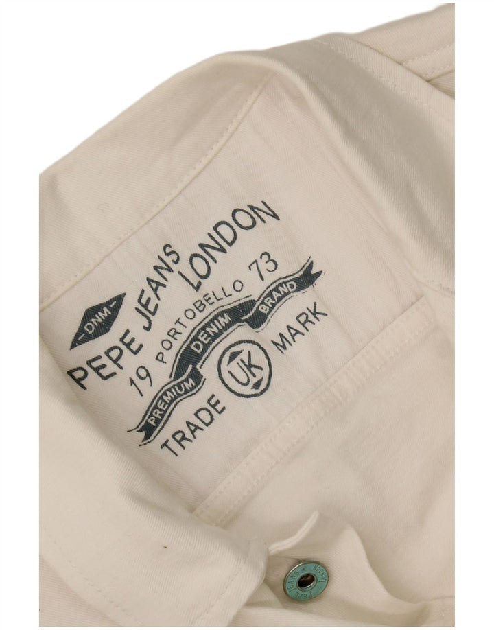 PEPE Jeans Ženska skraćena traper jakna UK 10 Mala bijela