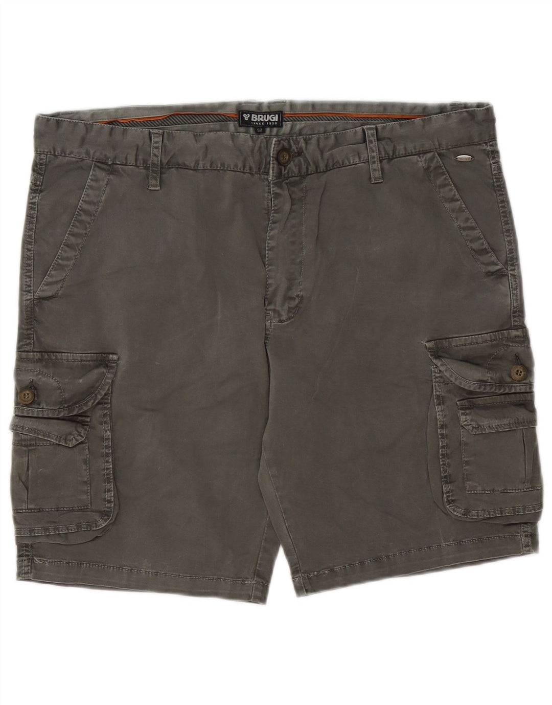 Brugi muške kargo kratke hlače IT 52 XL W32 sivi pamuk